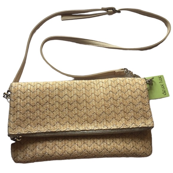 Deux Lux Handbags - NWT Deux Luxe clutch with shoulder strap